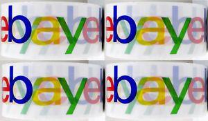 eBay Official Logo - Official eBay Brand Logo Packing Tape 4 ROLLS BOPP 75 Yd 2 Wide