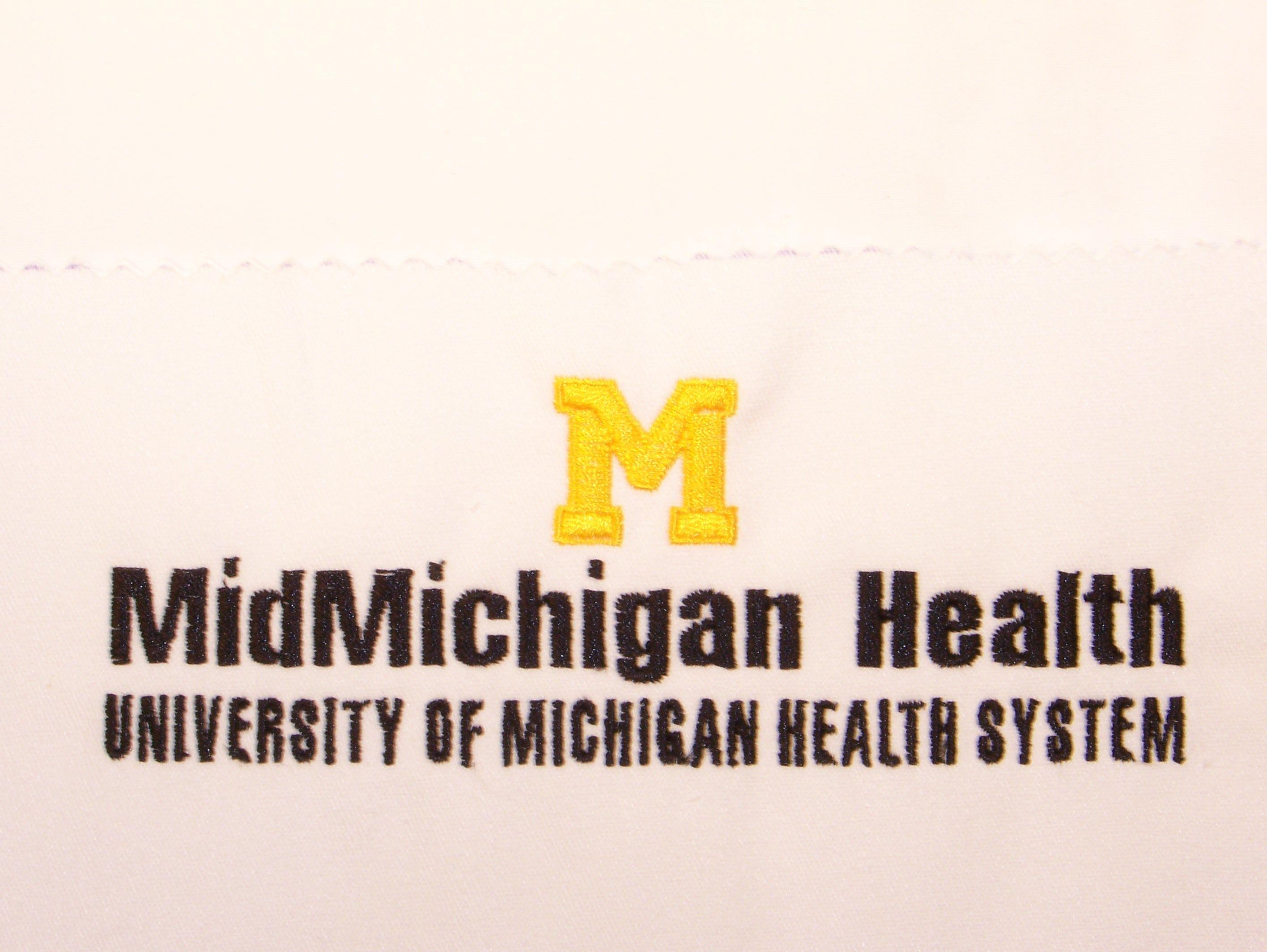 University of Michigan Hosptial Logo - Custom Logo Lab Coats | Lab Coats Made in the U.S.A.