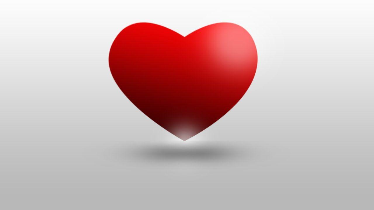 Heart Logo - photoshop cs6/cc 3d heart logo photoshop tutorial - YouTube