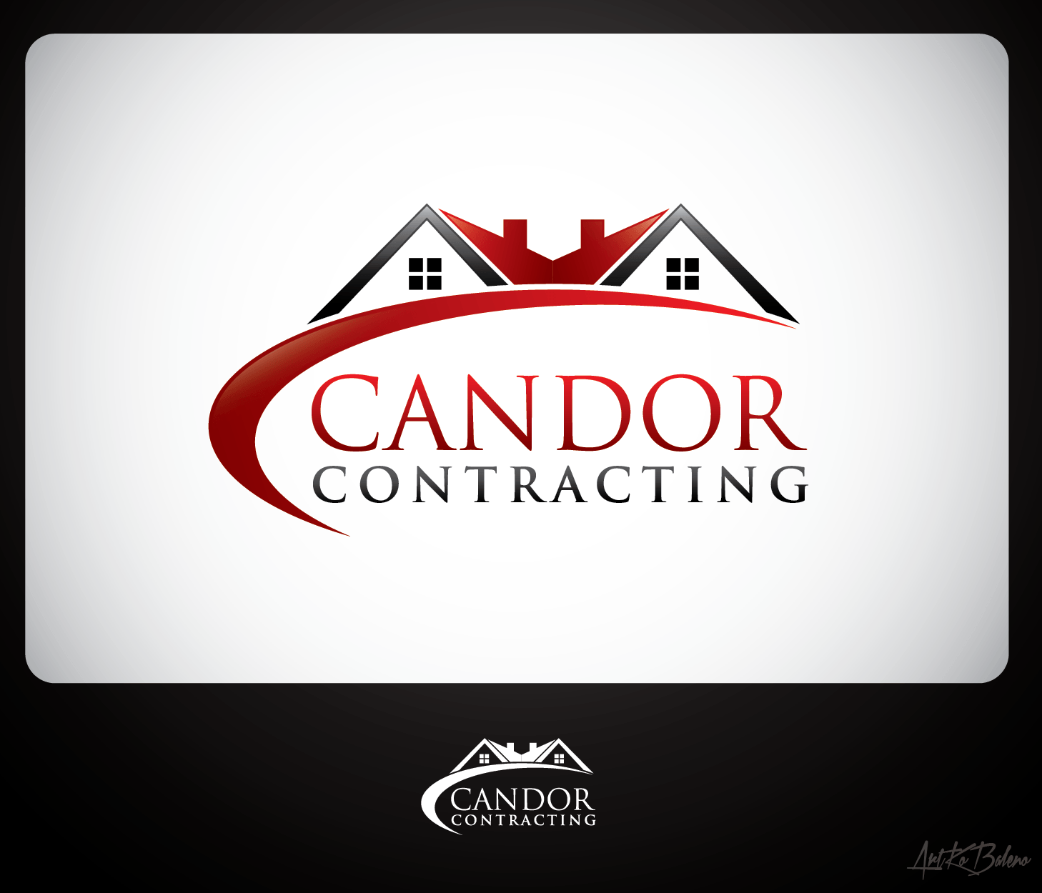 Custom Construction Logo - My home plan: Custom Home Construction Logo Design