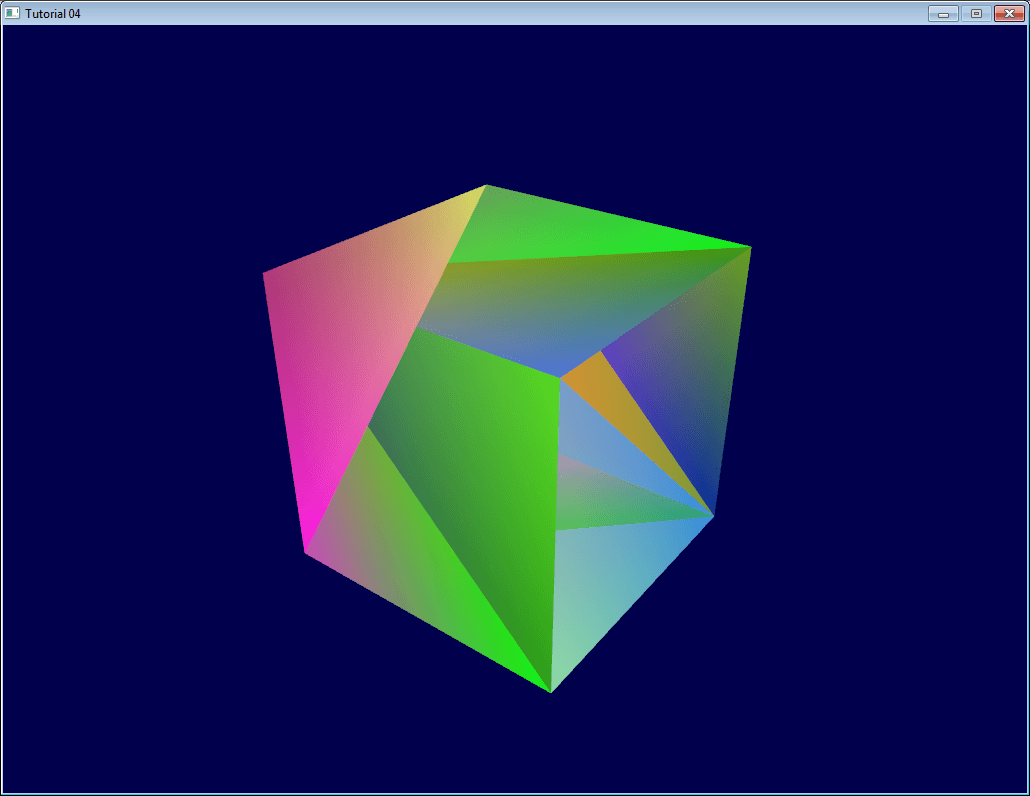 Multi Colored Cube Logo - Tutorial 4 : A Colored Cube