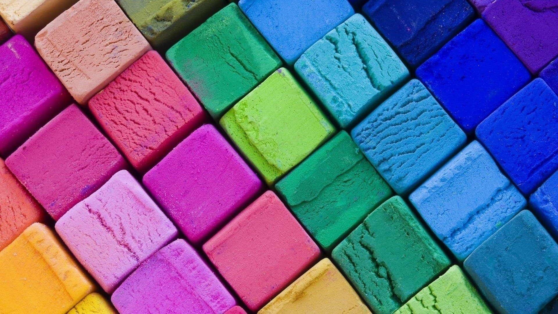 Multi Colored Cube Logo - Multicolored cube art HD wallpaper