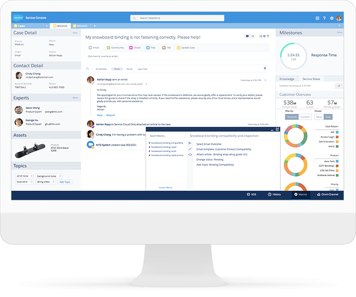 Salesforce Service Cloud Logo - brightgen.com | Salesforce Platinum Cloud Alliance Partner