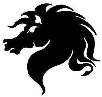 Red Horse Military Logo - Amazon.com: Military, Us Air Force, Red Horse, Vinyl Car Decal, 'Red ...