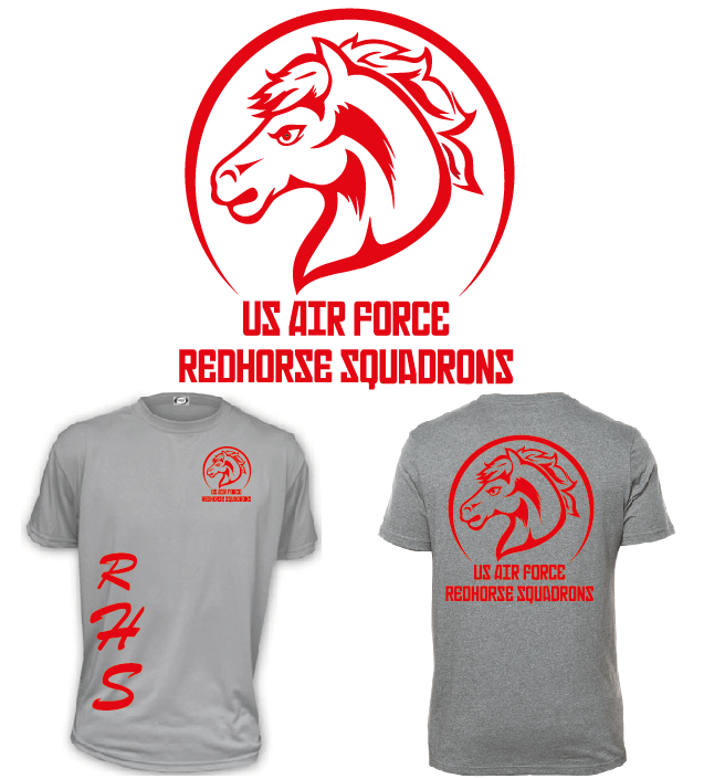 Red Horse Military Logo - Modern, Upmarket, Library T-shirt Design for Military Shirts by ciuc ...