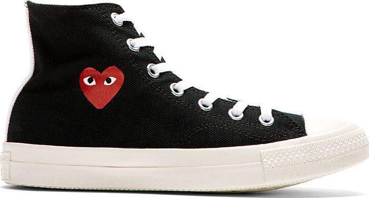 Black Heart Logo - Comme des Garcons Comme Des Garons Play Black Heart Logo Converse ...