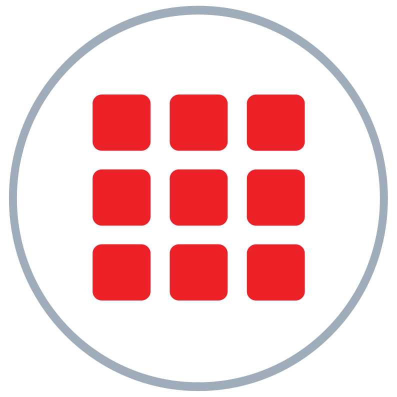 Small Red Squares Logo