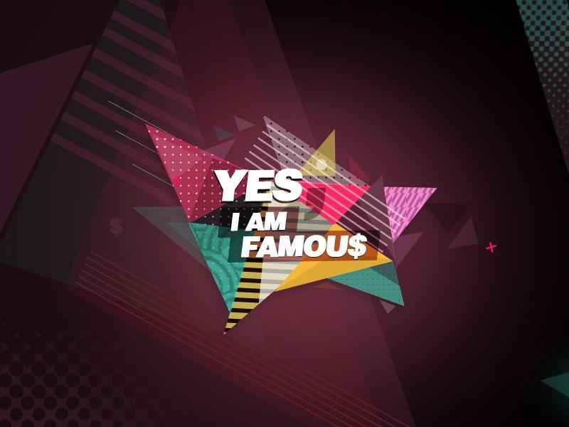 Famous TV Show Logo - Yes I`m Famous (Tv show ident) by Ali sabry | Dribbble | Dribbble