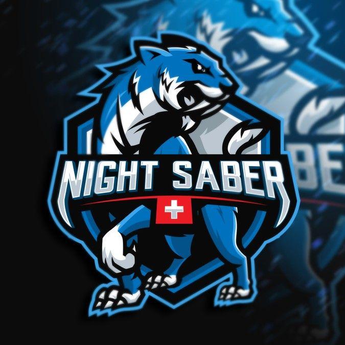 Saber Logo - A Lively And Sporty Logo For The New E Sport Structure : Night Saber