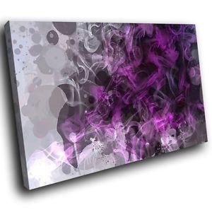 Purple and Black Cool Logo - AB806 Purple Grey Black Cool Modern Abstract Canvas Wall Art Large ...