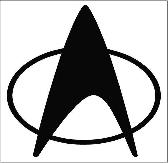 Star Trek Logo - Star Trek Combadge Insignia The Next Generation Logo Vinyl | Etsy