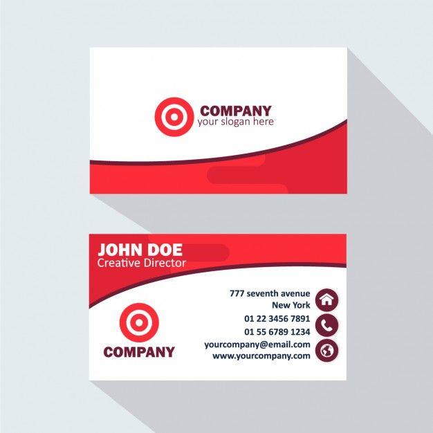 Red and White Business Logo - Red and white business card Vector | Free Download