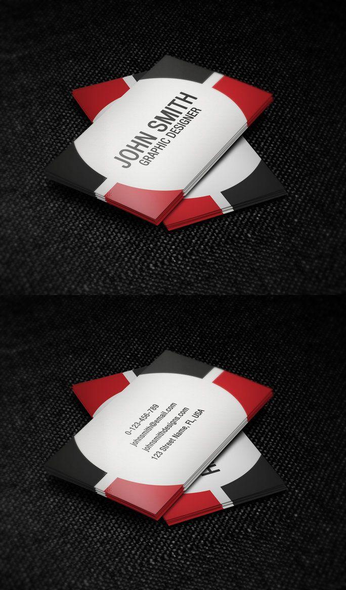 Red and White Business Logo - Red, Black and White Business Card Template by Nik1010 on DeviantArt