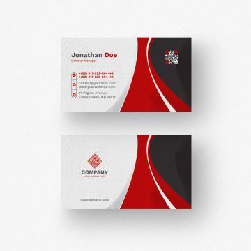 Red and White Business Logo - white business card with red details Template for Free Download on ...