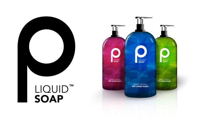 Hand Soap Logo - Salih Kucukaga - P Liquid Soap: simple design that focuses on ...