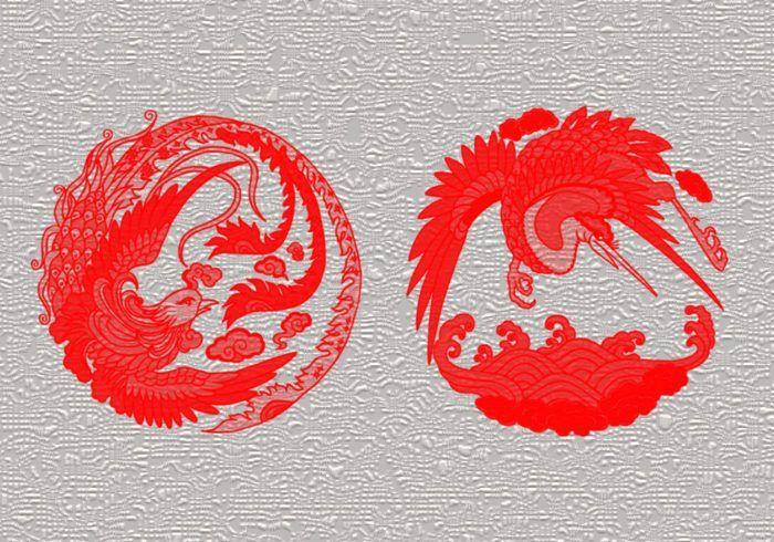 Red Crane Circle Logo - Free Crane Brushes