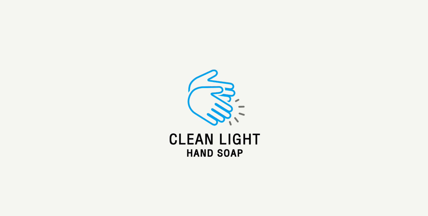 Hand Soap Logo - Clean Light Hand Soap