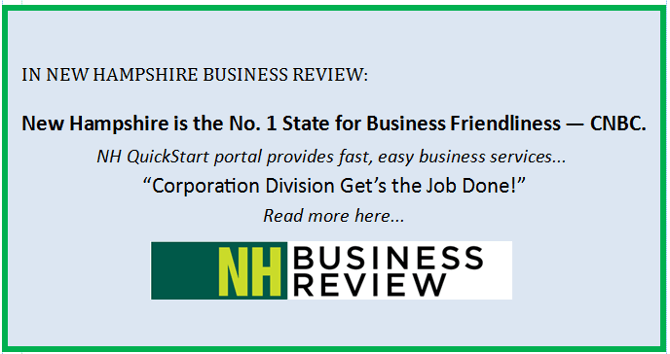 New Hampshire Business Logo - Corporation Division - NHSOS
