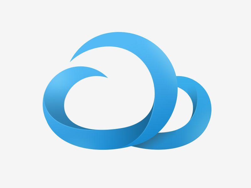 Cloud Logo - cloud logo cloud logo danny dribbble template