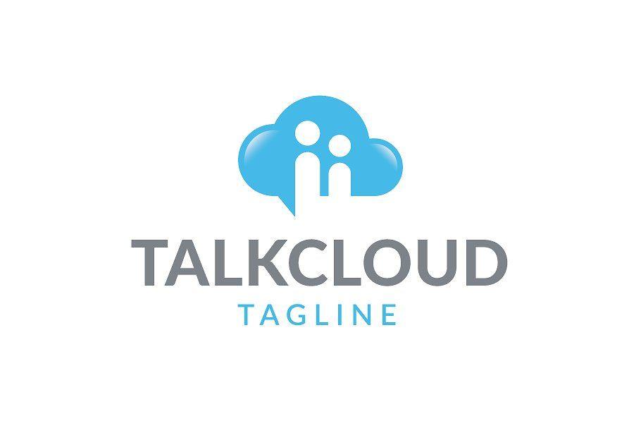 Cloud Logo - Talk Cloud Logo Logo Templates Creative Market