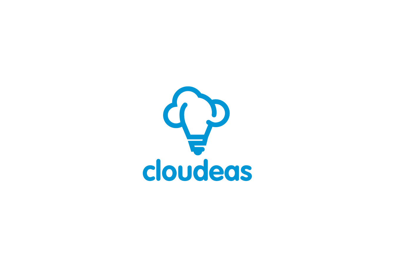 Cloud Logo - Cloudeas Lightbulb Cloud Logo