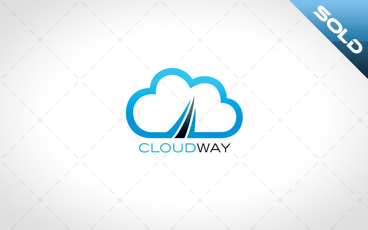 Cloud Logo - Cloud Logo Hosting Logo | Storage Cloud Logo For Sale - Lobotz