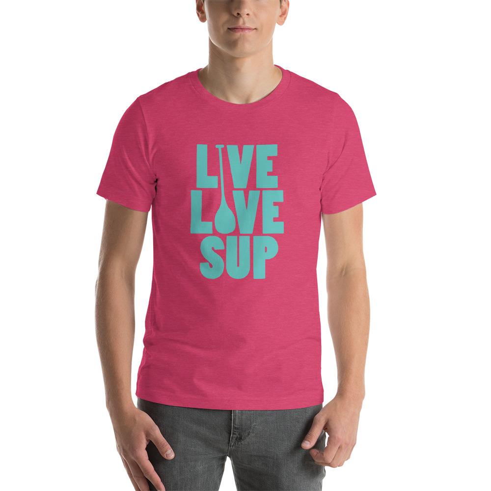 Red and Turquoise Logo - Unisex Classic Full Front Turquoise Live Love SUP Logo - LIVE LOVE SUP