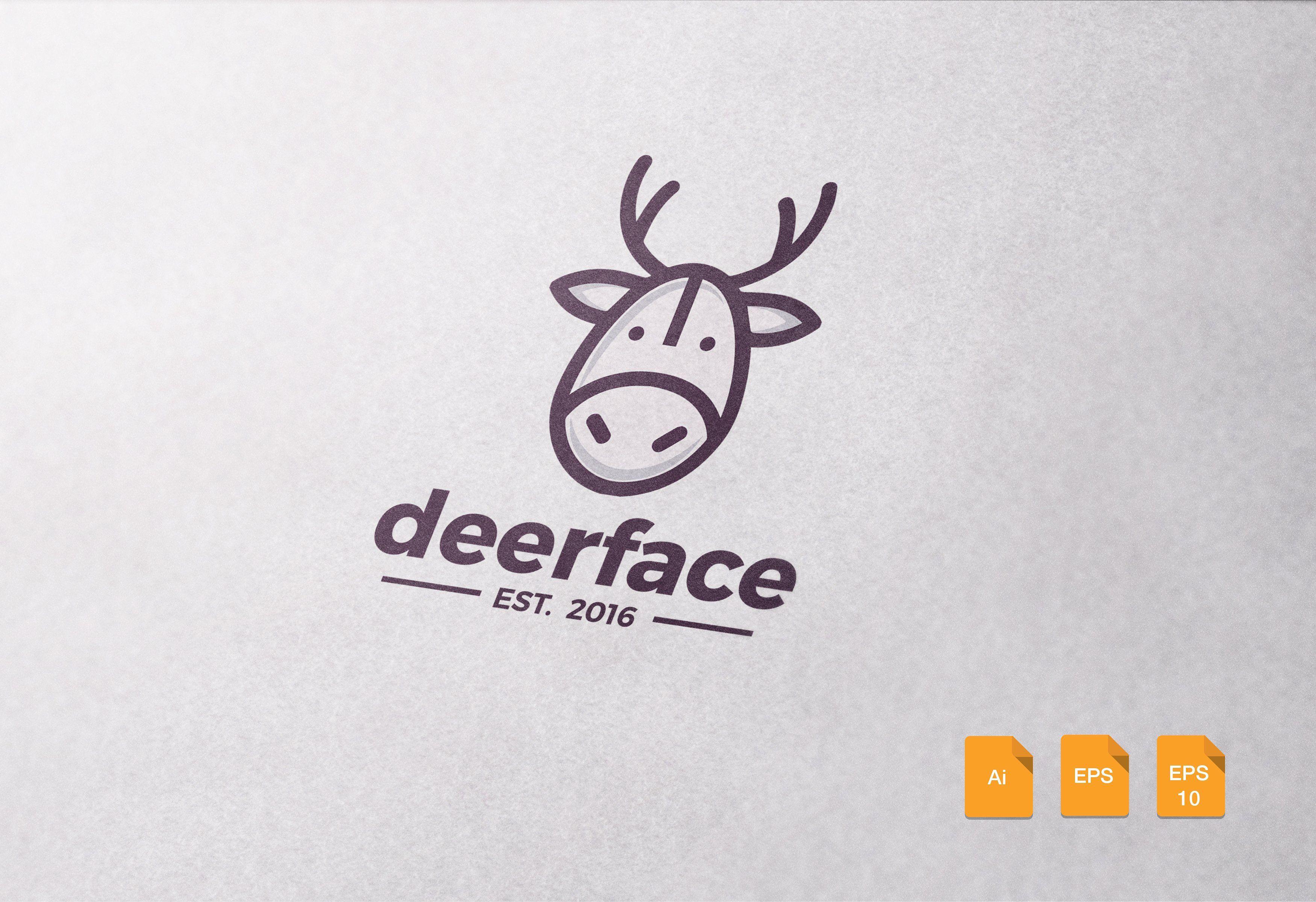 Deer Face Logo - Deer Face Logo Template Logo Templates Creative Market