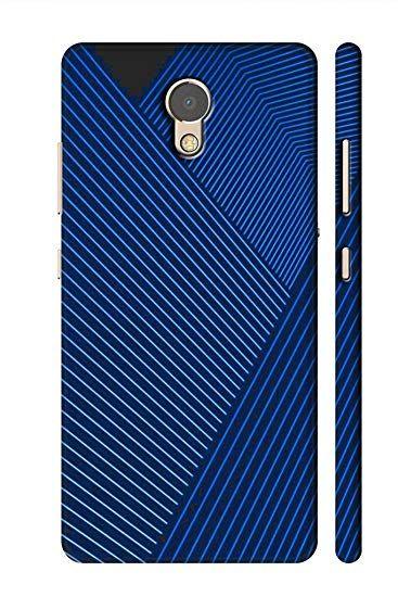 Dark Blue Lines Logo - AMAN Dark Blue Lines 3D Back Cover for Lenovo P2: Amazon.in: Electronics