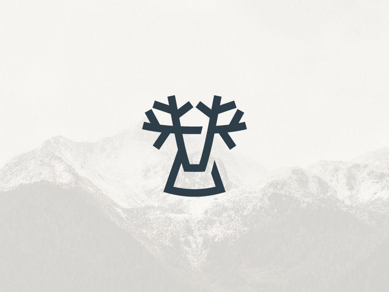 Deer Face Logo - logo deer