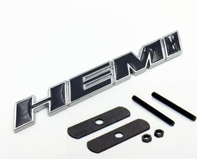 Red White Compass Logo - 50pcs Red White Chrome Metal HEMI Car Grill Exterior Stickers ...