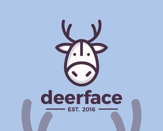 Deer Face Logo - Deer Logo Template Logo design - This logo could be used by : Design ...
