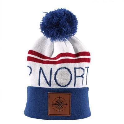 Red White Compass Logo - Up North Beanie - Red, White and Blue | Compass Rose