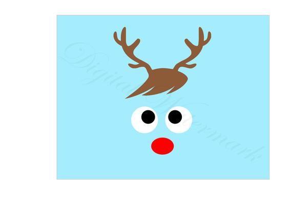 Deer Face Logo - Deer Face SVG & Studio 3 Cut File Cutouts Files Logo Stencil
