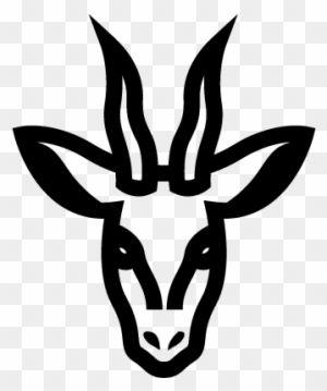 Deer Face Logo - Face Of A Male Deer Tail Buck Silhouette Clip Art