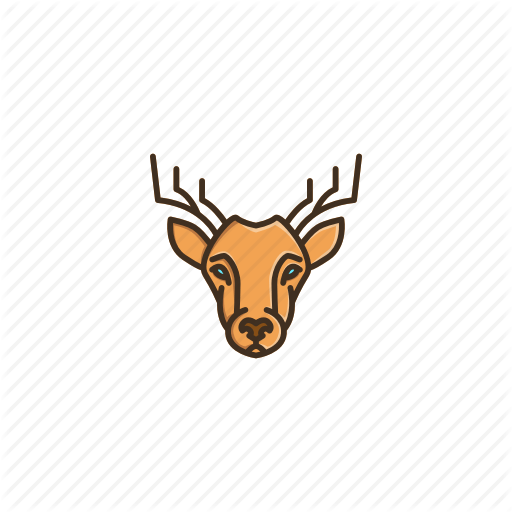 Deer Face Logo - Animal, character, deer, face, head, jungle, meadow icon