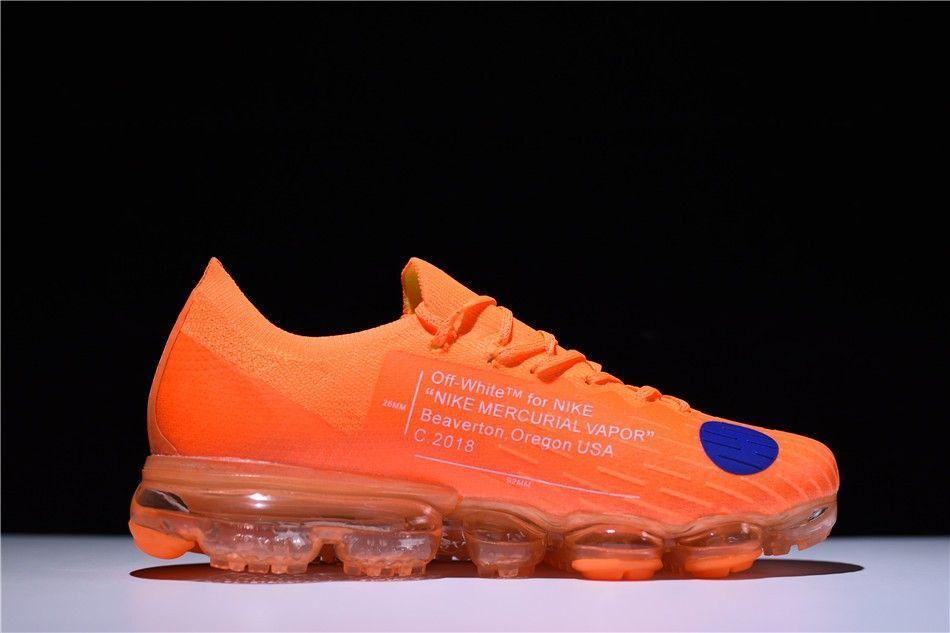 Vaper Max Off White Nike Logo - New Off-White x Nike Mercurial VaporMax in Orange For Sale – With ...