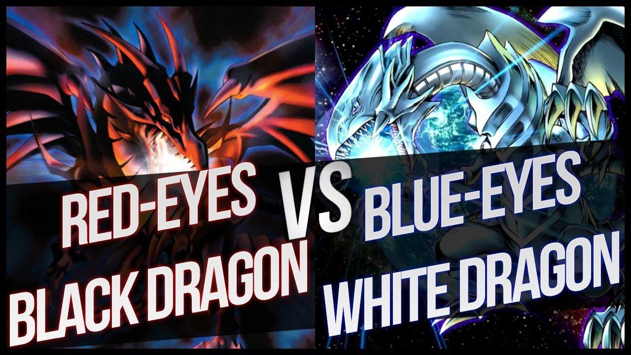 Red White and vs Logo - Red Eyes Black Dragon Vs Blue Eyes White Dragon!