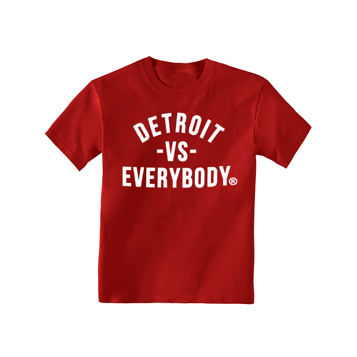 Red White and vs Logo - DVE Classic Red-White Kids Tee – VS EVERYBODY
