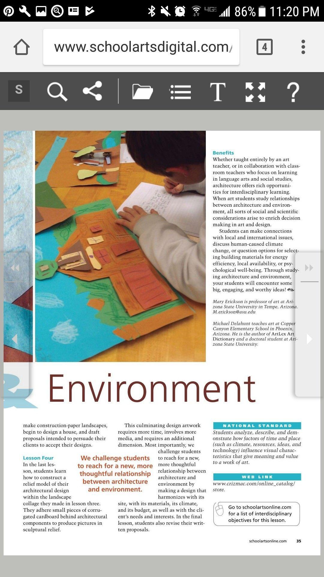 School Arts Magazine Logo - Architecture and Environment School Arts Magazine. Architecture