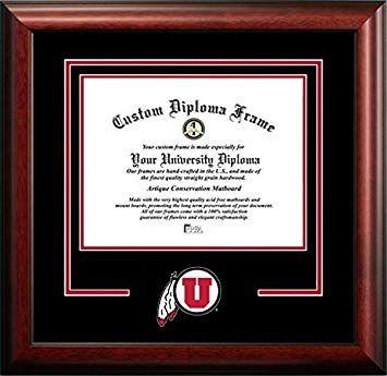 And U of U Mascot Logo - Amazon.com - University of Utah Mascot Logo Diploma Frame (8.5 X 11) -