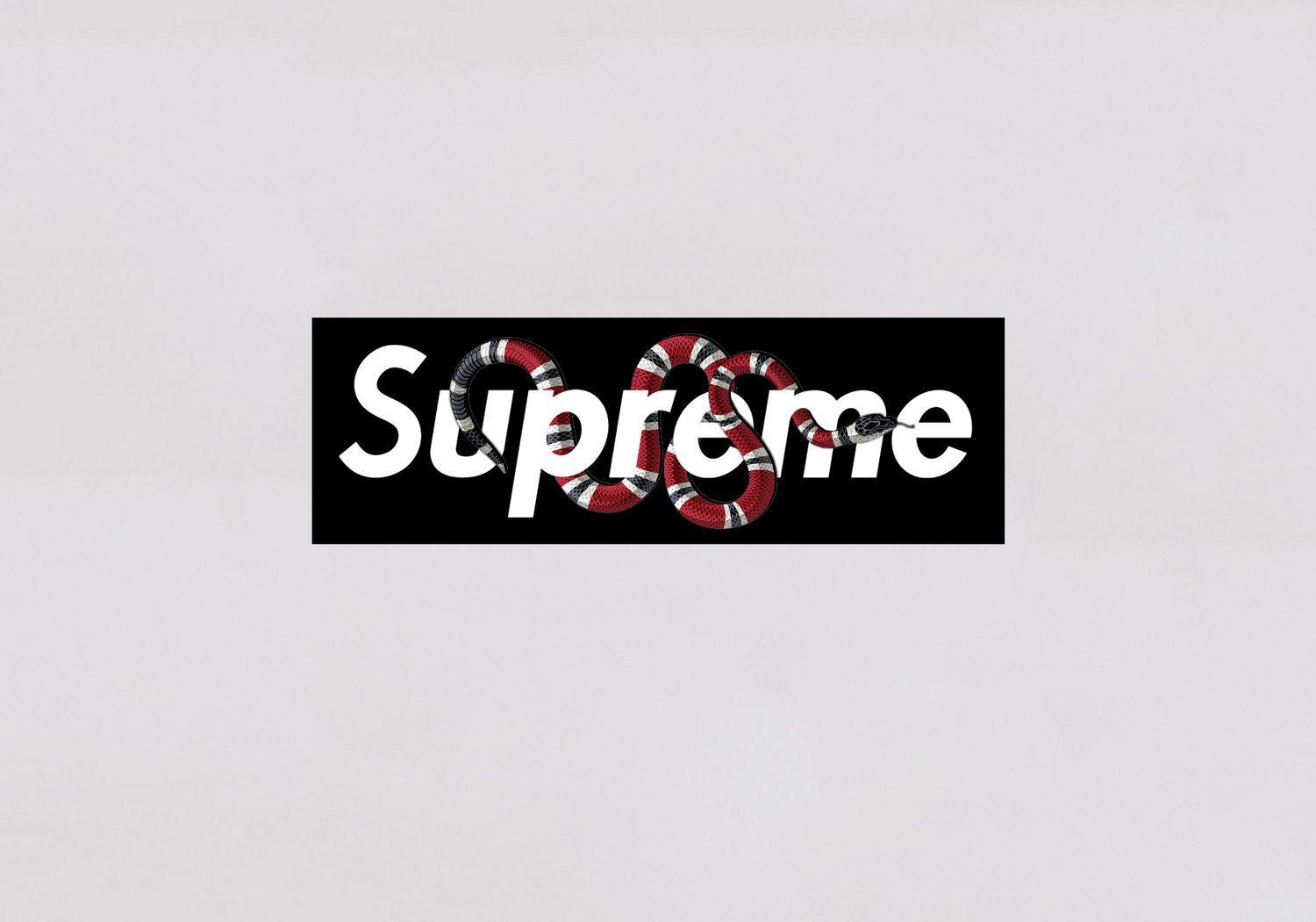 Supreme Rattlesnake Box Logo - Gucci snake Logos