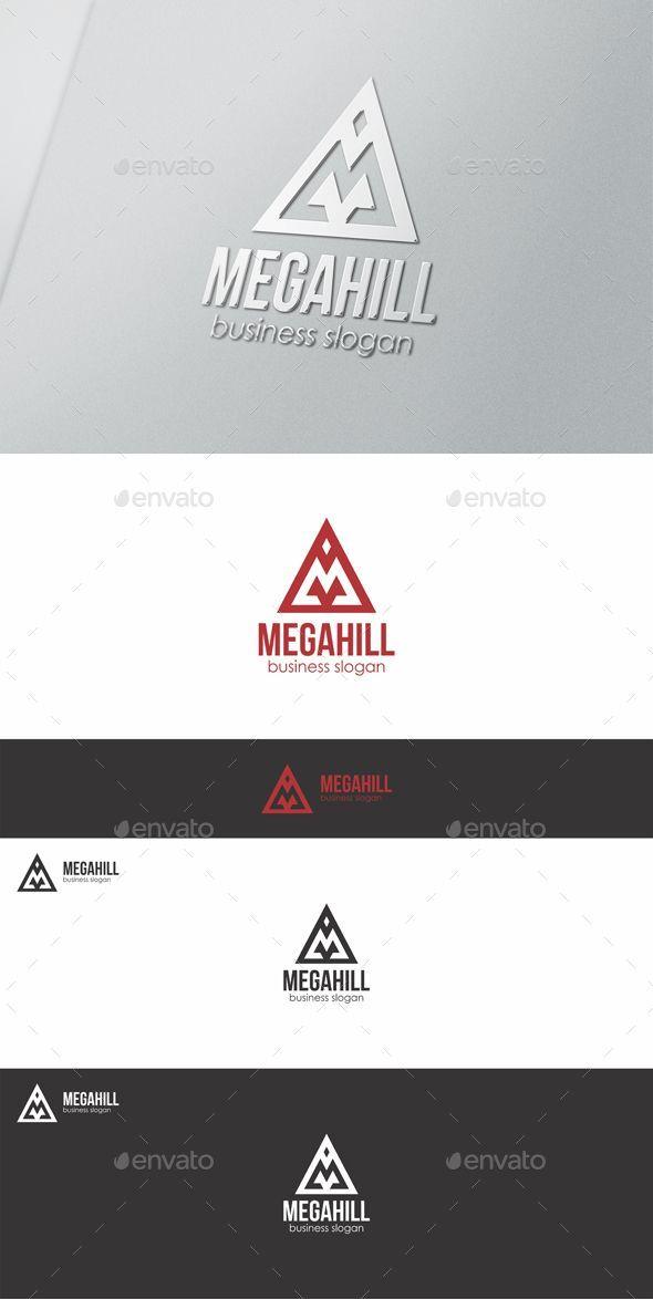 Mountain and Sun Restaurant Logo - Monogram Design. Logos, Letter logo, Logo templates