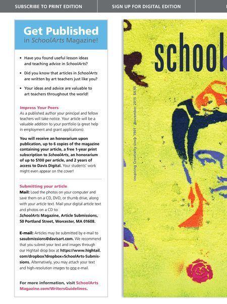 School Arts Magazine Logo - SchoolArts Magazine - November 2015 | Art--School Arts | Pinterest ...
