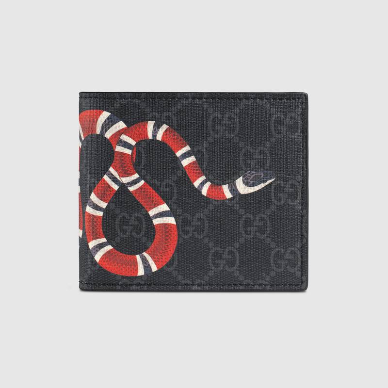 Supreme Rattlesnake Box Logo - Kingsnake print GG Supreme coin wallet - Gucci Bi-Fold Wallets ...