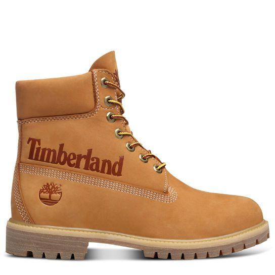 Timberland Boots Logo - Premium Logo 6 Inch Boot for Men in Yellow