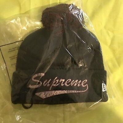 Supreme Rattlesnake Box Logo - SUPREME SNAKE SCRIPT Logo Baseball Jersey Black Medium FW17