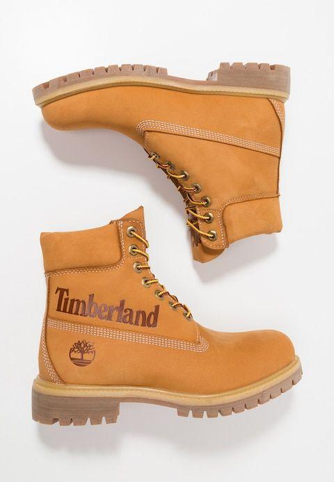 Timberland Boots Logo - 6IN LOGO PREMIUM - Lace-up ankle boots - wheat