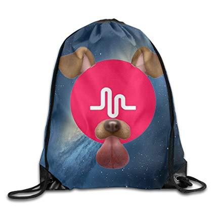 Music.ly Logo - Amazon.com: Babycu Music.ly Logo Unisex Drawstring Backpacks/Bags ...