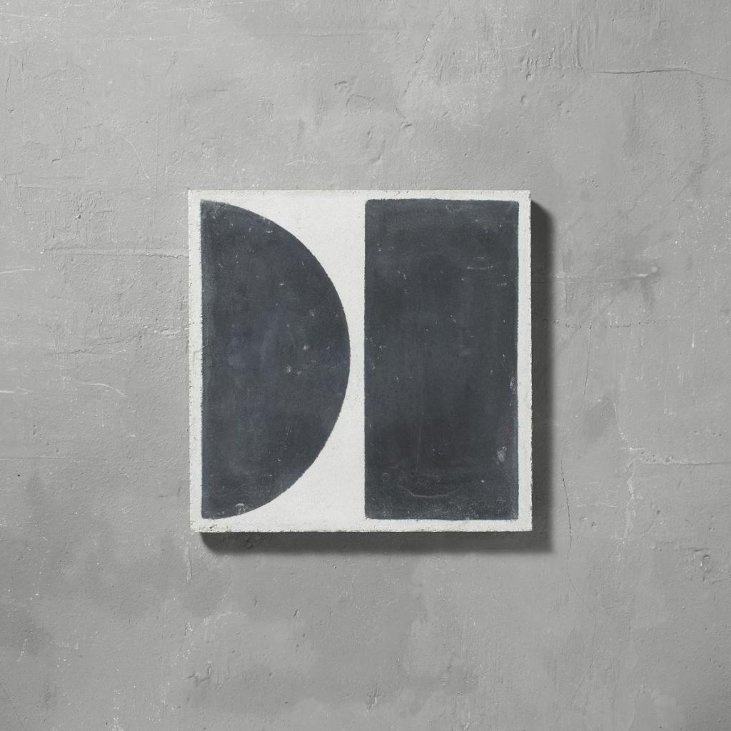 Split Black Rectangle Logo - Black Split Shift Two | Tiles - Handmade | Bert & May